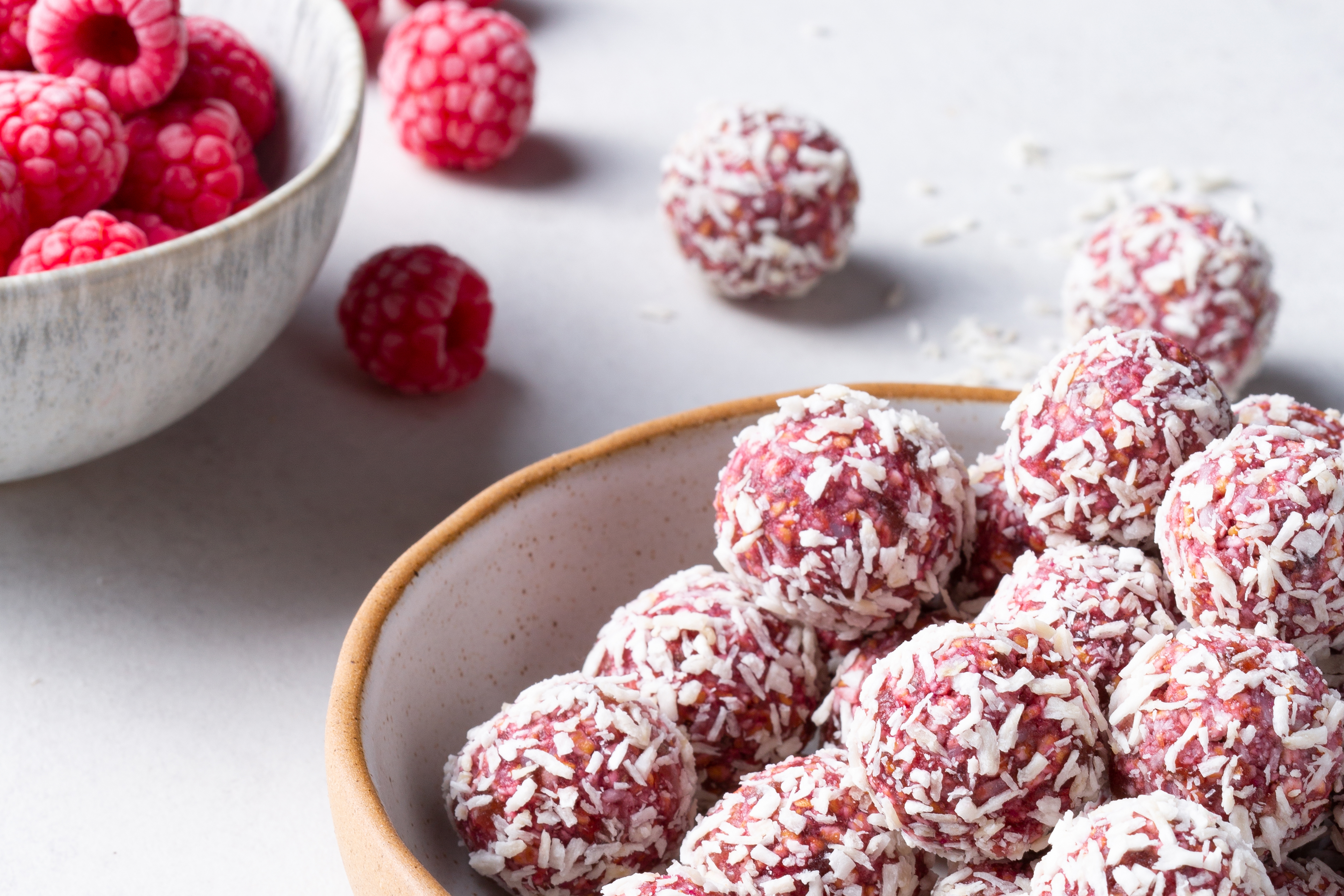 Extra Energie! Energy Balls mit Himbeeren - Tempo