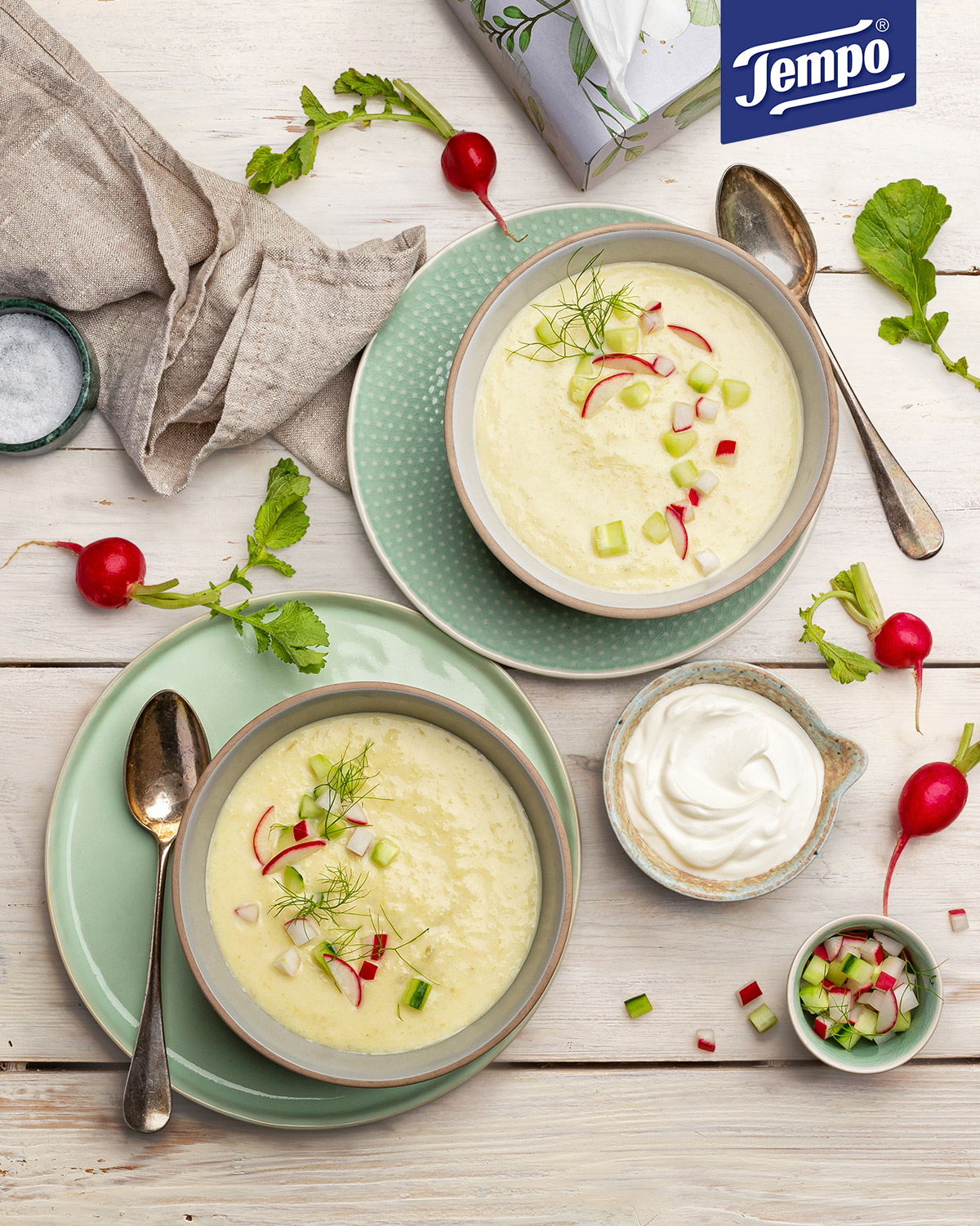 Fenchel-Lauch-Suppe mit Apfel - Tempo