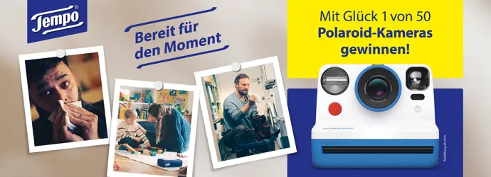 Teilnahmebedingungen für das
Tempo Gewinnspiel „Bereit für den Moment“